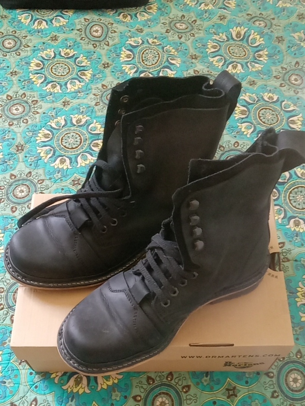Dr. Martens Black Lace-Up High-Top Boots